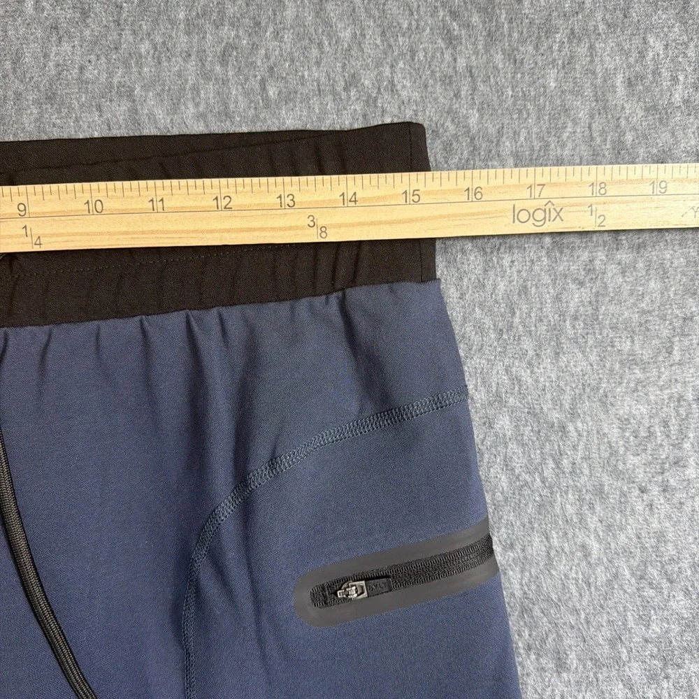Bylt Pants Mens M Navy Blue Elite Joggers Drawstring Stretch Taper Performance